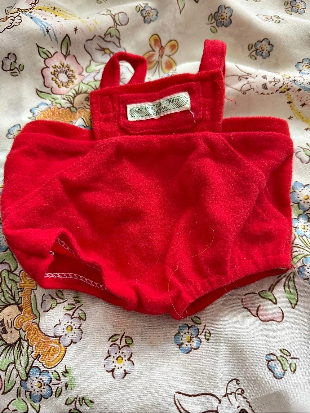 CPK Red Fleece Koosa Overalls